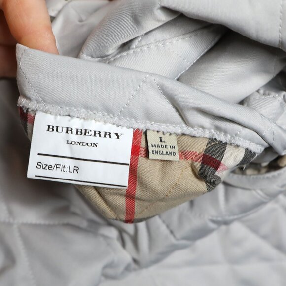 Burberry London Quilted Jacket Nova Check Lining Diamond Stitch Coat England - Picture 9 of 15